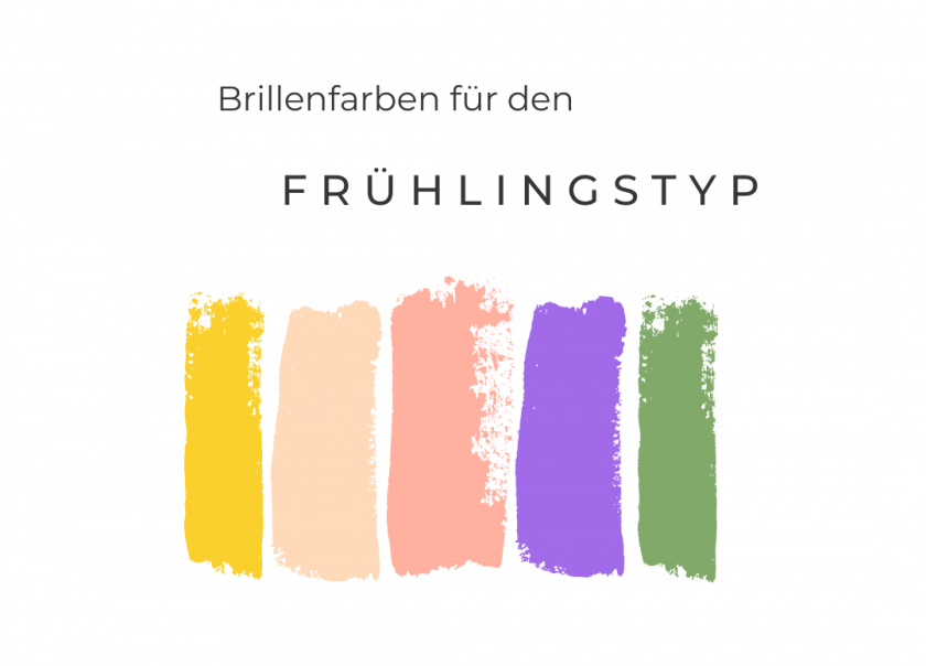 Brillenfarben Frühlingstyp