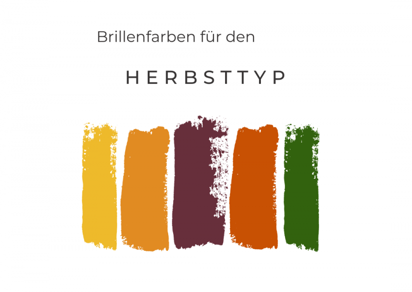 Brillenfarben für den Herbsttyp