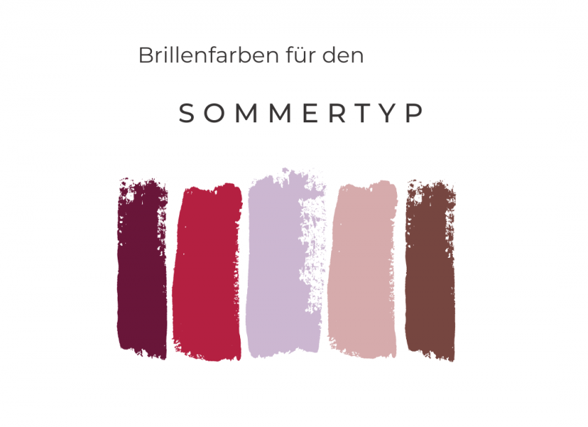 Brillenfarben für den Sommertyp